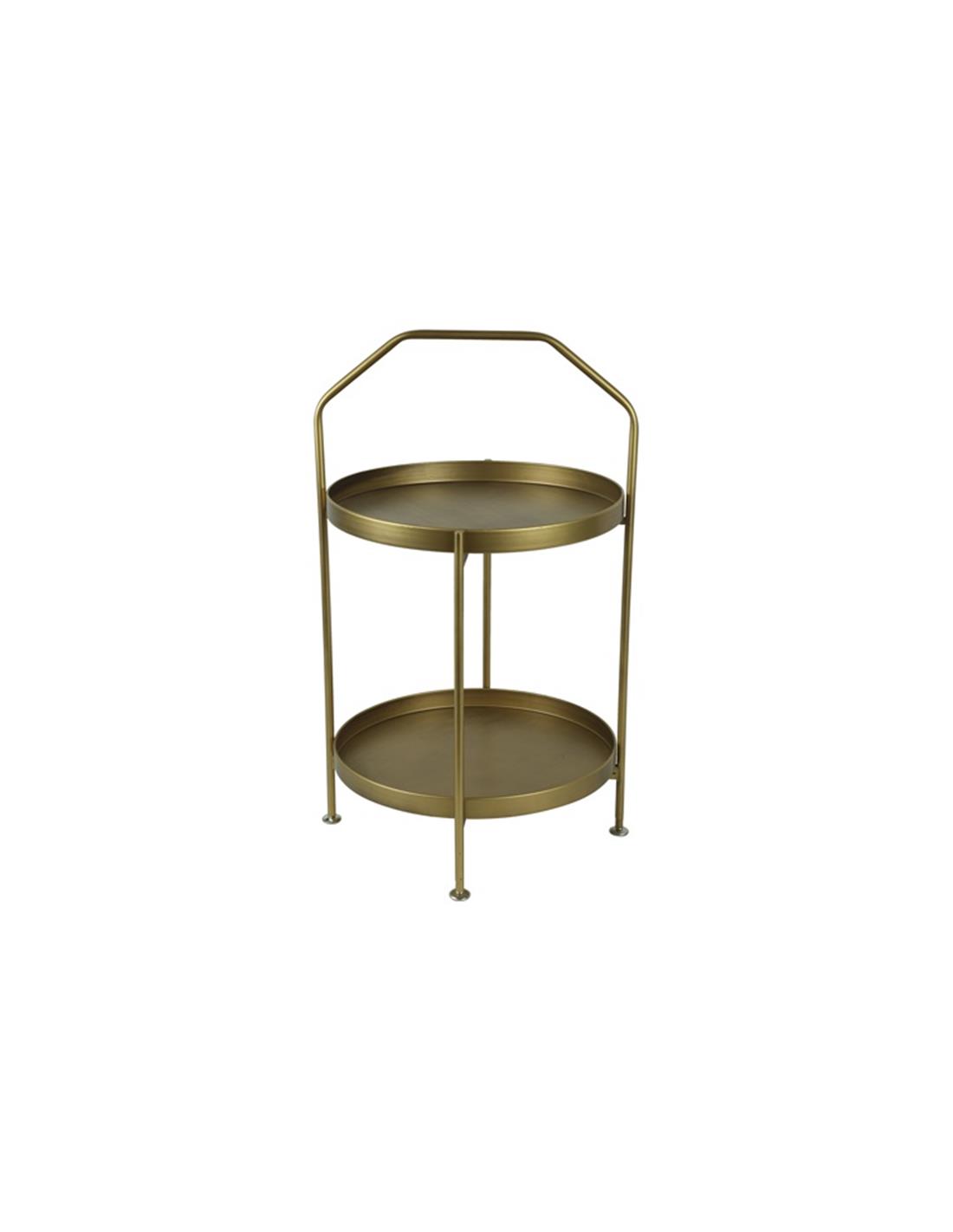 Τραπέζι βοηθητικό μεταλ.χρυσό Φ42Η73cm 013.813936