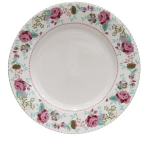 Πιάτο φαγητού "Floral Pink" από πορσελάνη 27εκ. Christinholm Porcelain 16250D