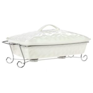 Cryspo Trio Punto Γάστρα Ορθογώνια από Πορσελάνη 43cm 26.000.56