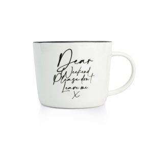 Κούπα από λευκή Πορσελάνη Weekend 320ml Dutch Rose DR182281