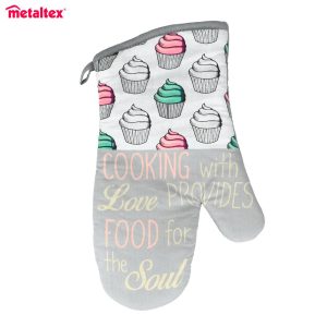 METALTEX ΓΑΝΤΙ ΦΟΥΡΝΟΥ CUPCAKES 18.5×30εκ. 250°C/15”ΒΑΜΒΑΚΙ-ΠΟΛΥΕΣΤΕΡΑΣ