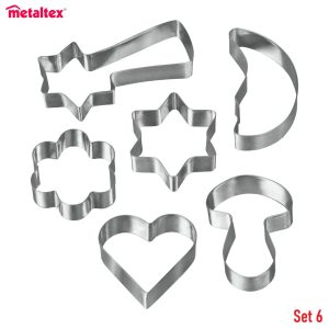 METALTEX ΣΕΤ 6 ΚΟΦΤΕΣ ΜΠΙΣΚΟΤΩΝ ΑΝΟΞΕΙΔΩΤΟΙ 5-7εκ.