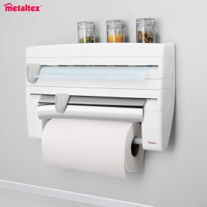 METALTEX ROLL’N’ROLL ΕΠΙΤΟΙΧΙΑ ΘΗΚΗ ΡΟΛΩΝ 3 ΘΕΣΕΩΝ + ΡΑΦΙ