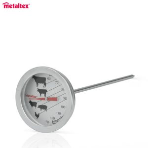 METALTEX ΘΕΡΜΟΜΕΤΡΟ ΚΡΕΑΤΟΣ ΑΝΟΞΕΙΔΩΤΟ +60°/+120°C