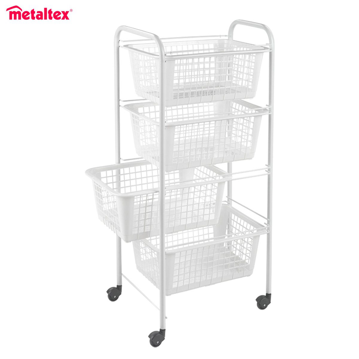 METALTEX MIAMI ΤΡΟΛΕΪ ΜΕ 4 ΣΥΡΤΑΡΙΑ 38x30x83εκ.-Box in Thessaloniki