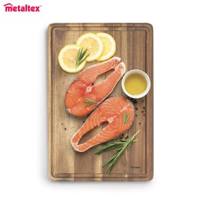 METALTEX ΕΠΙΦΑΝΕΙΑ ΚΟΠΗΣ & ΣΕΡΒΙΡΙΣΜΑΤΟΣ ΟΡΘΟΓΩΝΙΑ ΞΥΛΟ ΑΚΑΚΙΑΣ 31x21x1.5εκ.