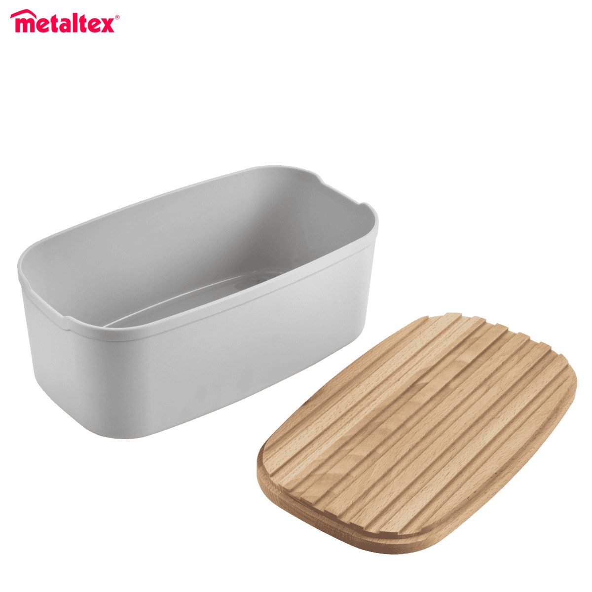 METALTEX BREADY ΨΩΜΙΕΡΑ + ΞΥΛΙΝΗ ΕΠΙΦΑΝΕΙΑ ΚΟΠΗΣ 35x20x14εκ.