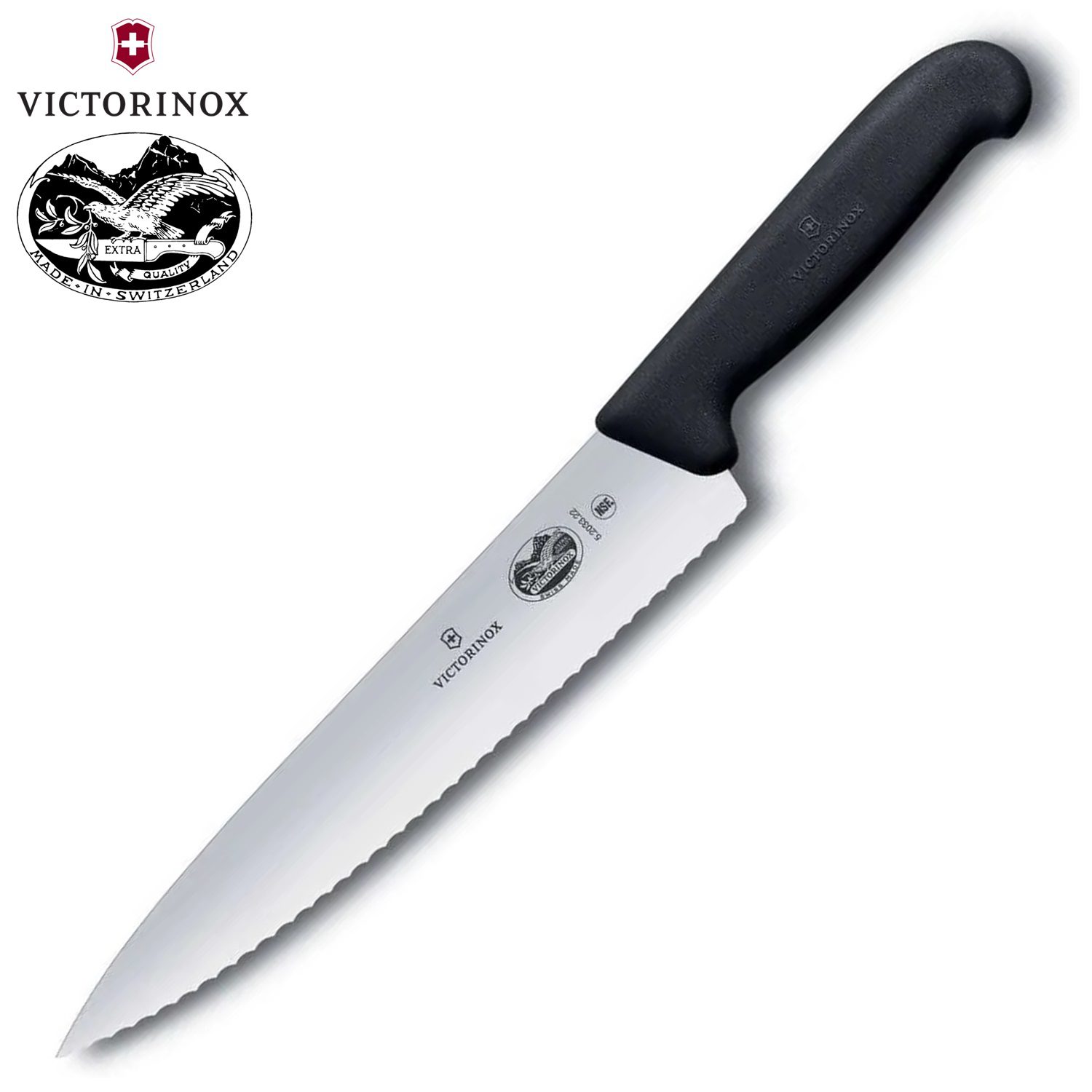 VICTORINOX FIBROX ΜΑΧΑΙΡΙ CHEF ΟΔΟΝΤΩΤΟ 22εκ. ΜΑΥΡΗ ΛΑΒΗ – 5.2033.22-Box in Thessaloniki