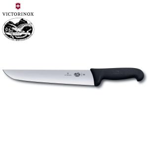 VICTORINOX FIBROX ΜΑΧΑΙΡΙ ΚΡΕΑΤΟΣ 26εκ. ΜΑΥΡΗ ΛΑΒΗ – 5.5203.26-Box in Thessaloniki