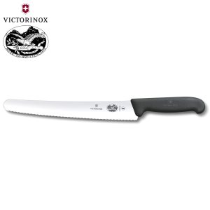 VICTORINOX FIBROX ΜΑΧΑΙΡΙ ΖΑΧΑΡΟΠΛΑΣΤΙΚΗΣ-ΨΩΜΙΟΥ ΟΔΟΝΤΩΤΟ 26εκ. – 5.2933.26-Box in Thessaloniki