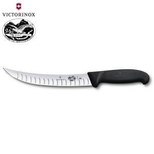 VICTORINOX FIBROX ΜΑΧΑΙΡΙ ΣΦΑΓΕΙΟΥ ΣΠΑΣΙΜΑΤΟΣ 20εκ. ΚΥΡΤΟ ΑΥΛΑΚΩΤΟ ΜΑΥΡΗ ΛΑΒΗ – 5.7223.20-Box in Thessaloniki