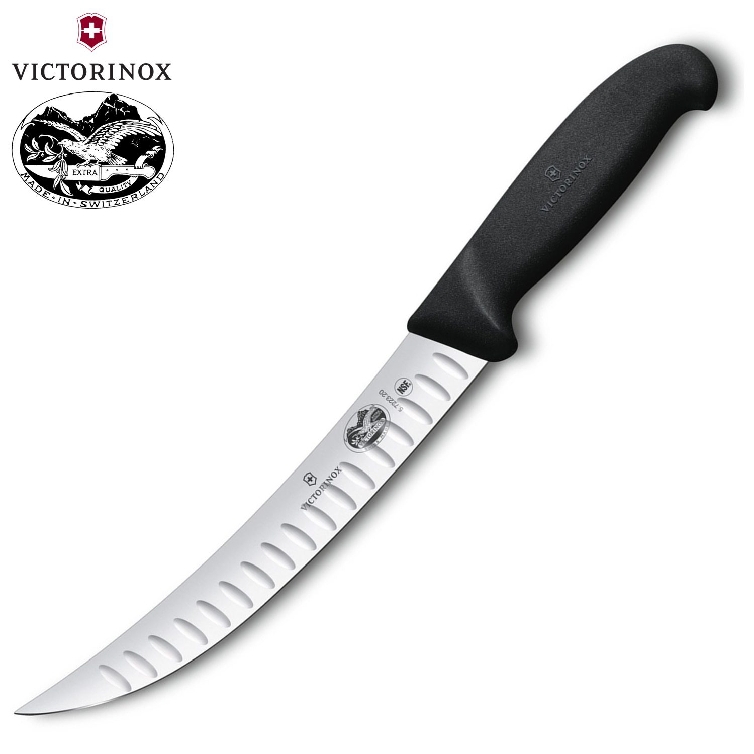 VICTORINOX FIBROX ΜΑΧΑΙΡΙ ΣΦΑΓΕΙΟΥ ΣΠΑΣΙΜΑΤΟΣ 20εκ. ΚΥΡΤΟ ΑΥΛΑΚΩΤΟ ΜΑΥΡΗ ΛΑΒΗ – 5.7223.20-Box in Thessaloniki