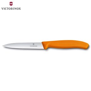 VICTORINOX SWISS CLASSIC ΜΑΧΑΙΡΙ ΜΥΤΕΡΟ ΟΔΟΝΤΩΤΟ 10εκ. ΠΟΡΤΟΚΑΛΙ –  6.7736.L9-Box in Thessaloniki