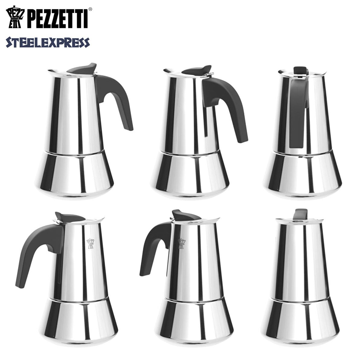 PEZZETTI STEELEXPRESS ΚΑΦΕΤΙΕΡΑ ΑΝΟΞΕΙΔΩΤΗ 2 ΦΛΥΤΖΑΝΙΩΝ ΕΠΑΓΩΓΙΚΗ – 1386-Box in Thessaloniki