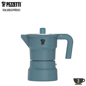 PEZZETTI SOLIDEXPRESS ΚΑΦΕΤΙΕΡΑ ΑΛΟΥΜΙΝΙΟΥ 3 ΦΛΥΤΖΑΝΙΩΝ ΠΡΑΣΙΝΗ – 1651V-Box in Thessaloniki