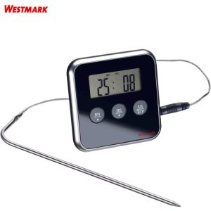 WESTMARK ΨΗΦΙΑΚΟ ΘΕΡΜΟΜΕΤΡΟ-ΧΡΟΝΟΜΕΤΡΟ ΜΕ ΚΑΛΩΔΙΟ 0°/+250° C – 12912280