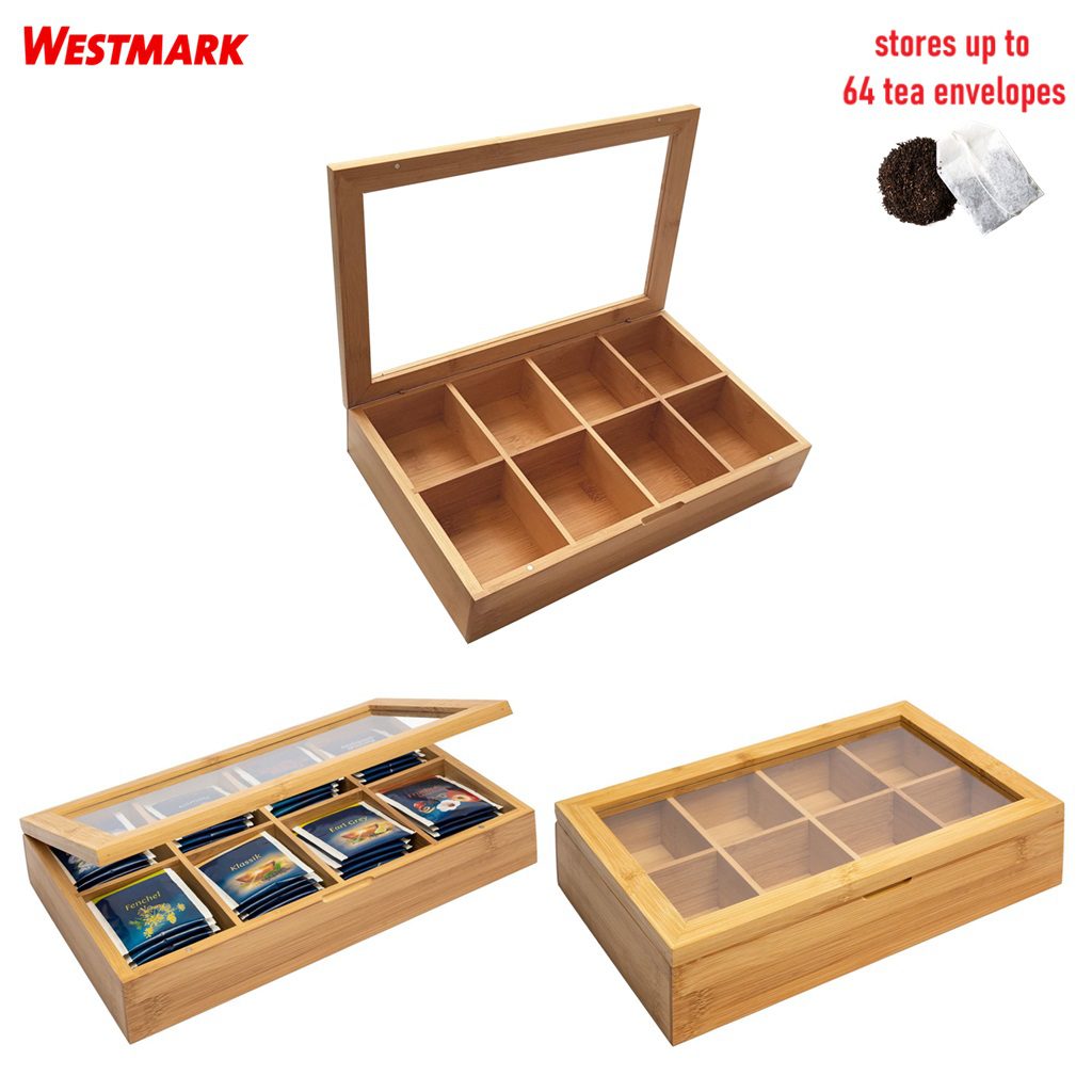 WESTMARK TEA-TIME ΚΟΥΤΙ ΑΠΟΘΗΚΕΥΣΗΣ 64 ΦΑΚΕΛΩΝ ΤΣΑΓΙΟΥ ΒΑΜΒΟΟ – 15732260-Box in Thessaloniki