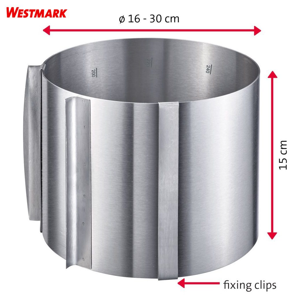 WESTMARK SURPRISE ΤΣΕΡΚΙ ΣΤΡΟΓΓΥΛΟ ΡΥΘΜΙΖΟΜΕΝΟ ø16-30εκ. ΥΨΟΣ 15εκ. ΑΝΟΞΕΙΔΩΤΟ +240°C – 31302260-Box in Thessaloniki