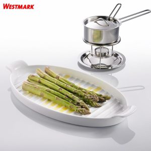 WESTMARK ASPARAGUS ΠΙΑΤΕΛΑ ΠΥΡΑΝΤΟΧΗ ΠΟΡΣΕΛΑΝΗΣ 180°C 39.5x20x4cm – 62222260-Box in Thessaloniki