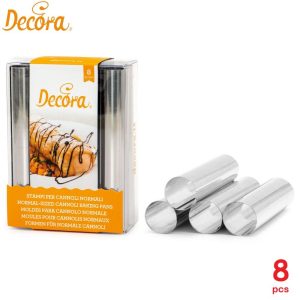 DECORA ΣΕΤ8 ΑΝΟΞΕΙΔΩΤΕΣ ΦΟΡΜΕΣ CANNOLI ø2×12εκ.