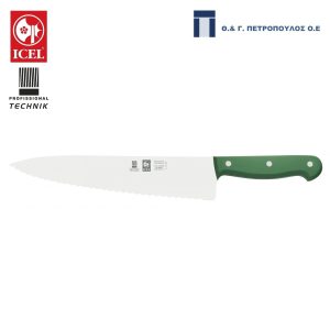ICEL TECHNIK ΜΑΧΑΙΡΙ CHEF ΟΔΟΝΤΩΤΟ 20εκ. ΠΡΑΣΙΝΗ ΛΑΒΗ