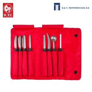 ICEL ΣΕΤ 8 ΕΡΓΑΛΕΙΑ ΔΙΑΚΟΣΜΗΣΗΣ ΦΡΟΥΤΩΝ/ΛΑΧΑΝΙΚΩΝ ΣΕ ΘΗΚΗ