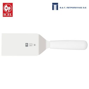 ICEL ΣΠΑΤΟΥΛΑ BURGER ΣΚΛΗΡΗ 4ΓΩΝΗ 12εκ. ΛΕΥΚΗ ΛΑΒΗ