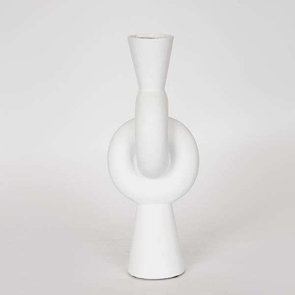 ΒΑΖΟ ΚΕΡΑΜΙΚΟ ΛΕΥΚΟ 13x13x33cm