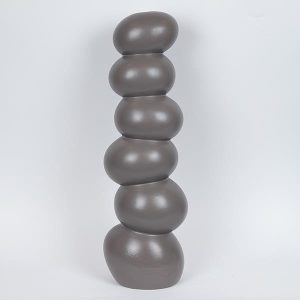 ΒΑΖΟ ΚΕΡΑΜΙΚΟ ΣΚΟΥΡΟ ΓΚΡΙ 20.5x17.1x65.3cm