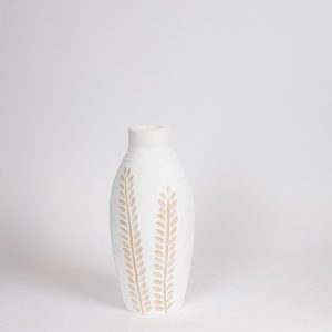 ΒΑΖΟ ΞΥΛΟ ΛΕΥΚΟ-ΦΥΣΙΚΟ 13x13x30cm