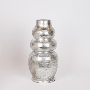 ΒΑΖΟ ΠΗΛΙΝΟ ΑΣΗΜΙ 18x18x36cm