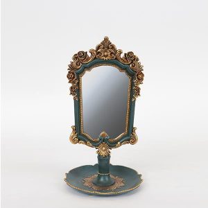 ΚΑΘΡΕΦΤΗΣ ΠΟΛΥΡΕΣΙΝ ΠΡΑΣΙΝΟΣ - ΧΡΥΣΟΣ 15.3x15.3x27.2cm