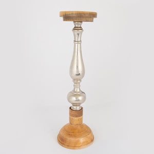 ΚΗΡΟΠΗΓΙΟ ΞΥΛΟ-ΜΕΤΑΛΛΟ ΦΥΣΙΚΟ- ΑΣΗΜΙ 15x15x51cm