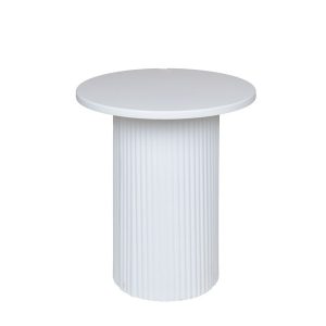 ΤΡΑΠΕΖΙ BOHΘΗΤΙΚΟ ΜΕΤΑΛΛΟ-ΞΥΛΟ ΛΕΥΚΟ 38x38x41cm