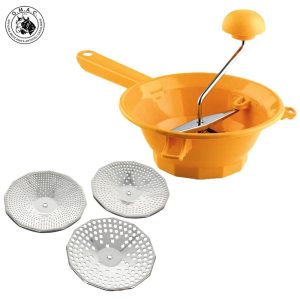 OMAC TILLY 3 ΜΥΛΟΣ ΛΑΧΑΝΙΚΩΝ ΠΛΑΣΤΙΚΟΣ Ø 24εκ. ΜΕ 3 ΑΝΟΞΕΙΔΩΤΟΥΣ ΔΙΣΚΟΥΣ – 390-Box in Thessaloniki