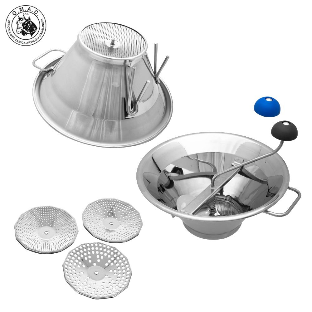 OMAC PRO CHEF ΜΥΛΟΣ ΛΑΧΑΝΙΚΩΝ ΑΝΟΞΕΙΔΩΤΟΣ 18/10 Ø 33εκ. ΜΕ 3 ΔΙΣΚΟΥΣ – 800-Box in Thessaloniki