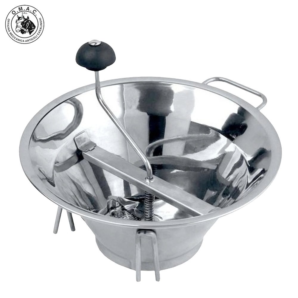 OMAC PRO CHEF ΜΥΛΟΣ ΛΑΧΑΝΙΚΩΝ ΑΝΟΞΕΙΔΩΤΟΣ 18/10 Ø 33εκ. ΜΕ 3 ΔΙΣΚΟΥΣ – 800-Box in Thessaloniki
