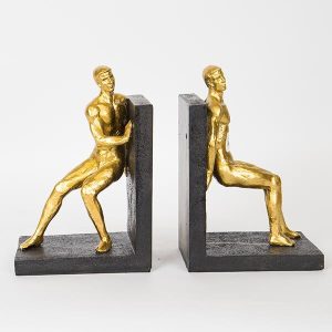 S/2 ΒΙΒΛΙΟΣΤΑΤΗΣ ΜΑΥΡΟΣ - ΧΡΥΣΟΣ  33.5x11.5x25cm