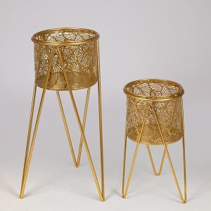 S/2 ΚΑΣΠΩ ΜΕΤΑΛΛΙΚΟ ΧΡΥΣΟ  27x50cm / 21x33cm