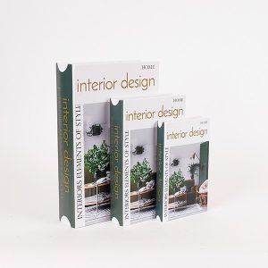 S/3 ΚΟΥΤΙΑ ΒΙΒΛΙΑ ΞΥΛΙΝΑ ΛΕΥΚΟ - ΜΠΛΕ 33x22x7cm / 26x17x5cm / 21x13x3cm