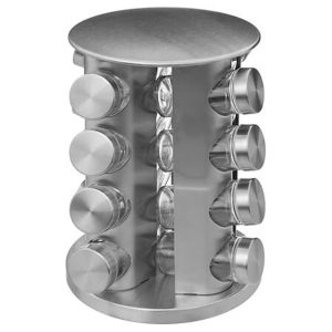 Βάση μπαχαρικών περιστρ.inox x16βαζάκια  19