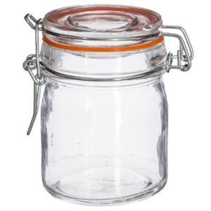 Βαζάκι γυαλ.με καπάκι 150ml 07.146402