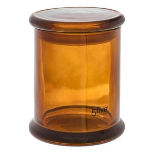 Βάζο αποθ.βαμβάκι μελί γυάλινο 9x11cm 07.214751