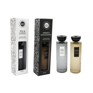 Diffuser LOTUS/SANDALWOOD 500ml/2αρώματα6.5X6.5X20cm 014.FR1736