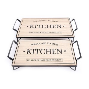 Δίσκος σε βάση ξύλινος KITCHEN 014.KG0751B