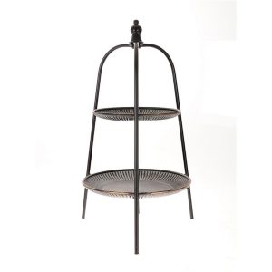 Δίσκος σερβ.2οροφος μεταλ.μαύρος 42Χ76 012.862345154