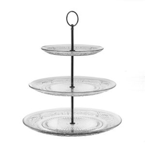 Δίσκος σερβ. γυαλ.3οροφος 29 x 33