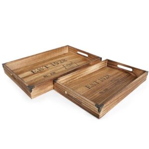 Δίσκος ξύλινος  "GENERAL STORE" σ/2 (45x30/40x25cm 014.GS0114