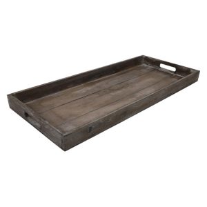 Δίσκος Claudina ξυλιν.καφέ 70Χ30Χ4