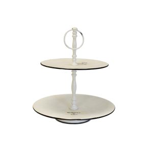 Δίσκος σερβ.2οροφος λευκός 26Χ28 00.03.3931